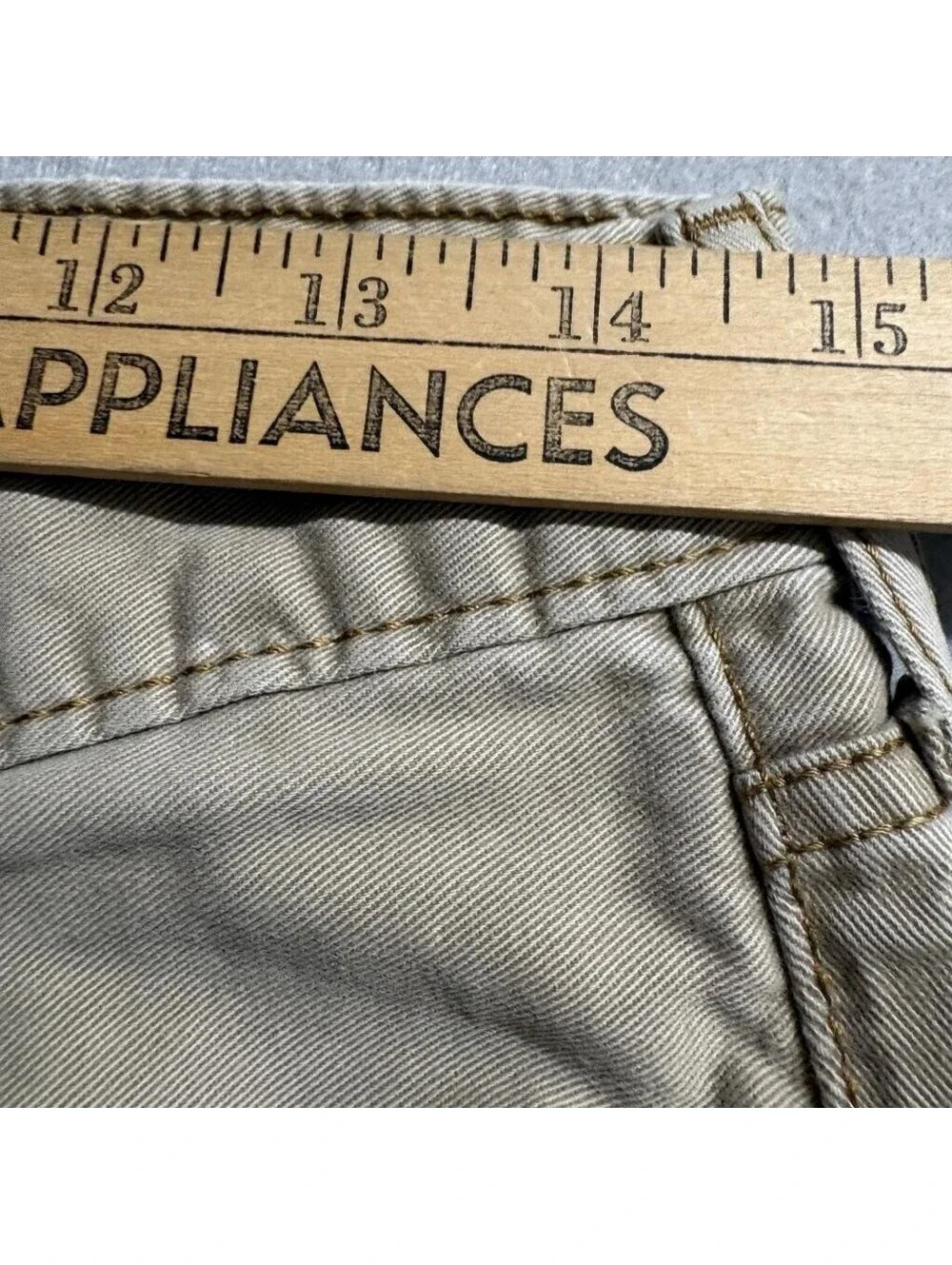 Levis 508 Commuter Pants Mens 29x30 Khaki Beige Slim Tapered Twill Chino